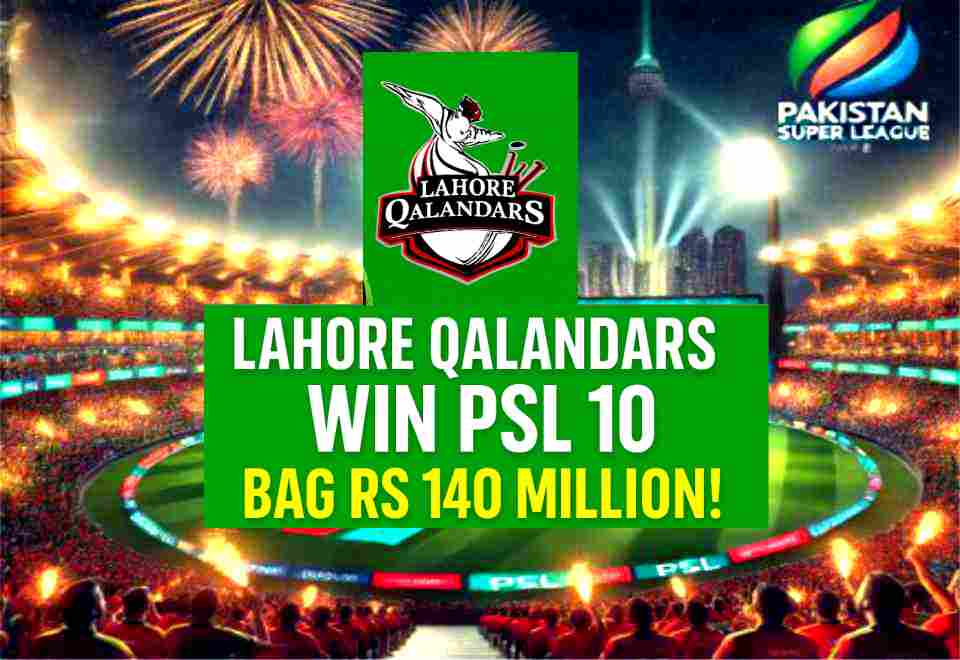 lahore qalandars,win,psl10,rs 140 million