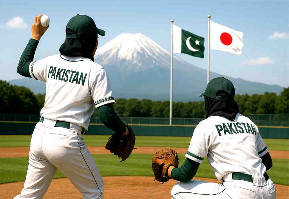 pakistani women,baseball, stars,japan,training