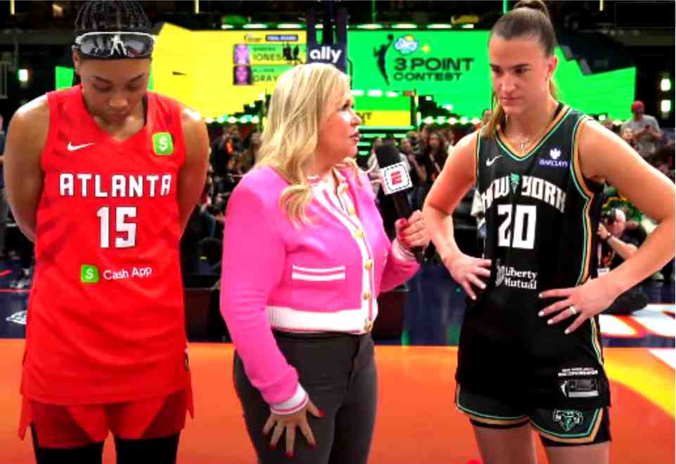 lonescu,shines,again,3point,queen,wnba,all star