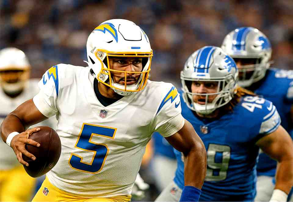 chargers,thrash,lions,lance impresses