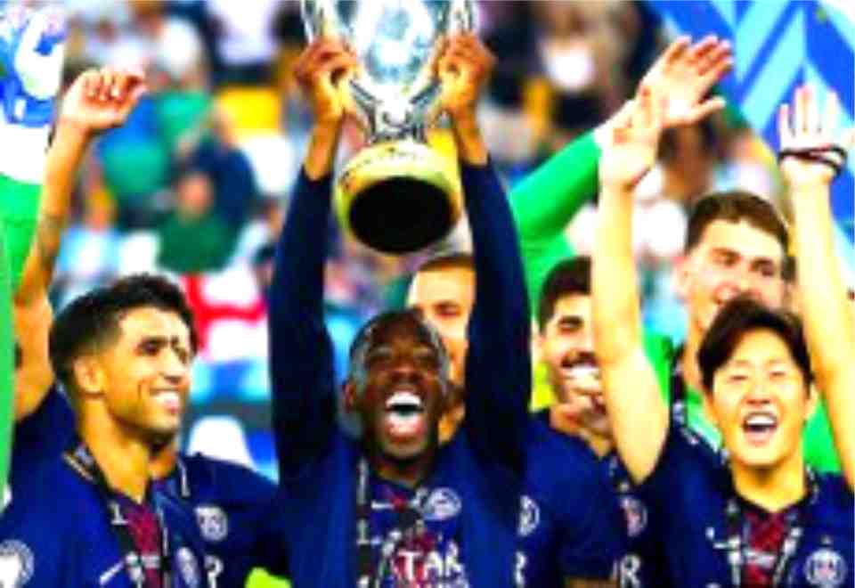 PSG-Stun-Spurs-to-Win-First-Super-Cup